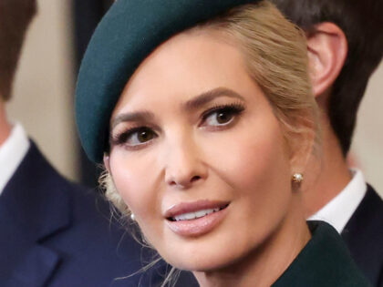 Ivanka Trump arrives for the Inauguration of Donald J. Trump in the U.S. Capitol Rotunda o