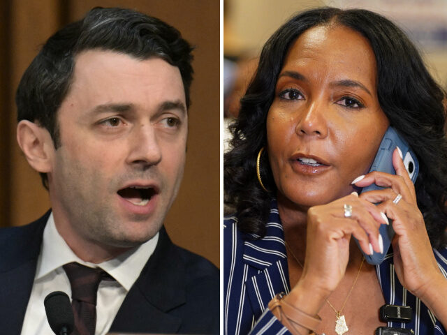 Jon Ossoff and Keisha Lance Bottoma