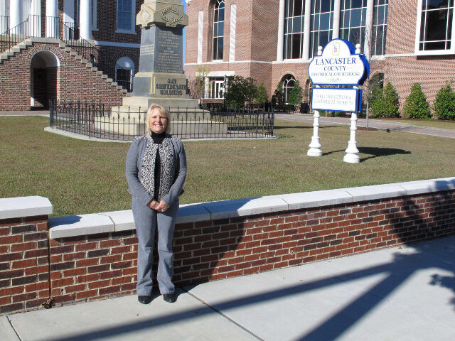 Lancaster County Lancaster County Republican Chairwoman Sandy McGarry stands in front of the county courtho