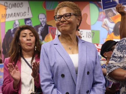 Los Angeles, CA - May 22, 2026:Los Angeles Mayor Karen Bass visits CHIRLA, the Coalition f