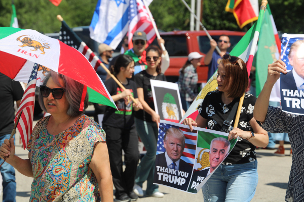 Pro-Trump Iranian-Americans march in San Antonio (Randy Clark/Breitbart Texas)