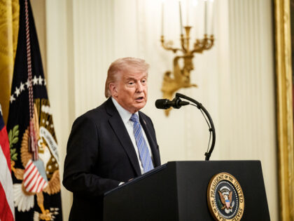 President Donald J. Trump delivers remarks at a Small Business Summit in the East Room of