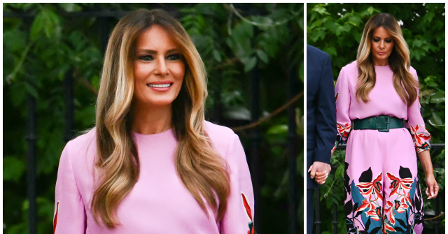 Fashion Notes: Melania Trump Attends Congressional Picnic in Pink Valentino Jumpsuit