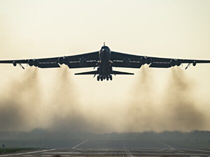 FAIRFORD, ENGLAND - MARCH 19: A United States Air Force B-52 Stratofortress strategic bomb