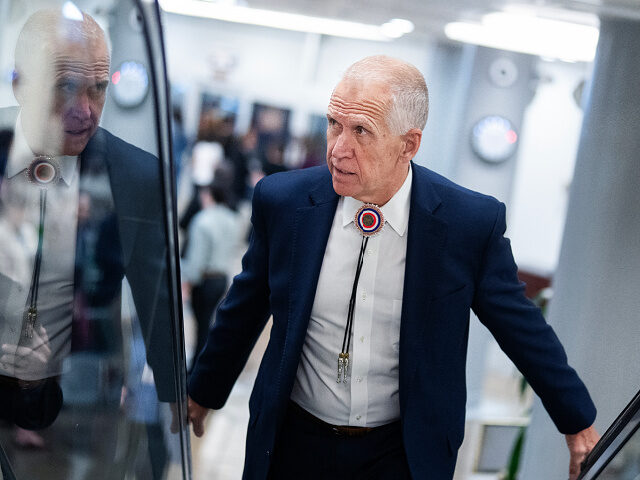 Sen-Thom-Tillis-R-NC-april302026-gettyimages UNITED STATES - APRIL 30: Sen. Thom Tillis, R-N.C. makes his way to a vote in the U.S. Cap