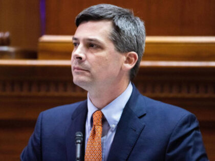 Senate Majority Leader Shane Massey (R-Edgefield) debates a bill that would ban abortion a