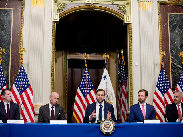Vance, Attorneys General, Fraud U.S. Vice President JD Vance, accompanied by (L-R) Department of Justice Assistant Attorne