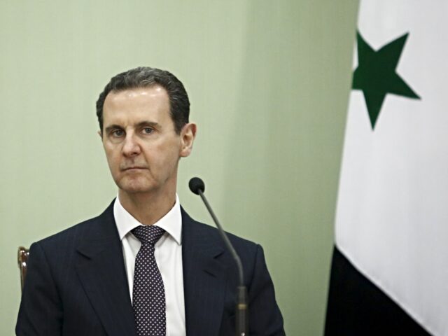 DAMASCUS, SYRIA - MAY 03: Syria's President Bashar al-Assad, seen during the Signing of th