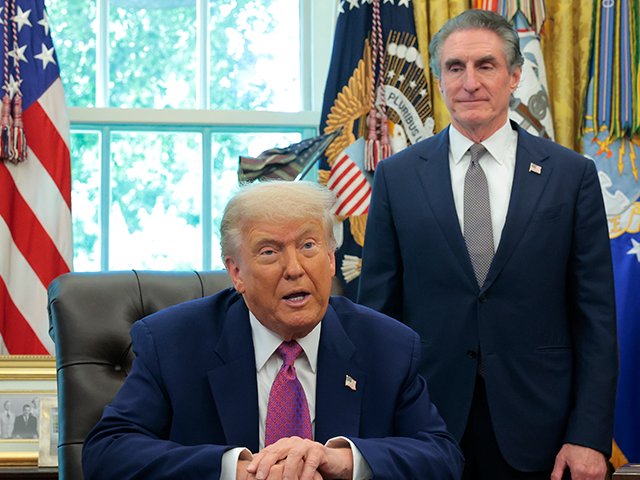 WASHINGTON, DC - JUNE 10: U.S. President Donald Trump, joined by Interior Secretary Doug B