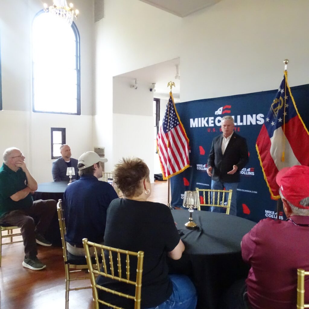 Exclusive — Rep. Mike Collins Appeals to Voters in Small Georgia Farm Town Ahead of GOP Senate Primary: ‘Put the Right Republican Against Jon Ossoff’