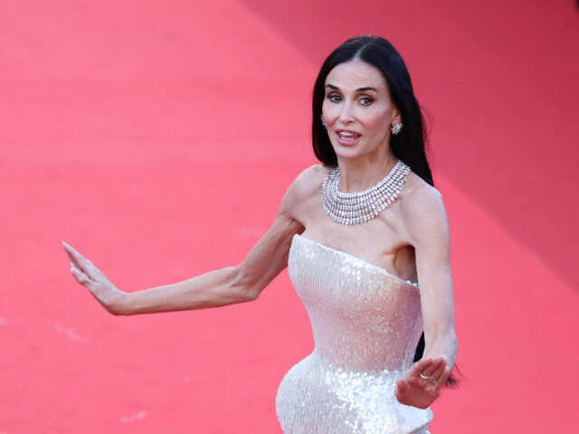 CANNES, FRANCE - MAY 12: Demi Moore attends the opening ceremony and "La Vénus Elect