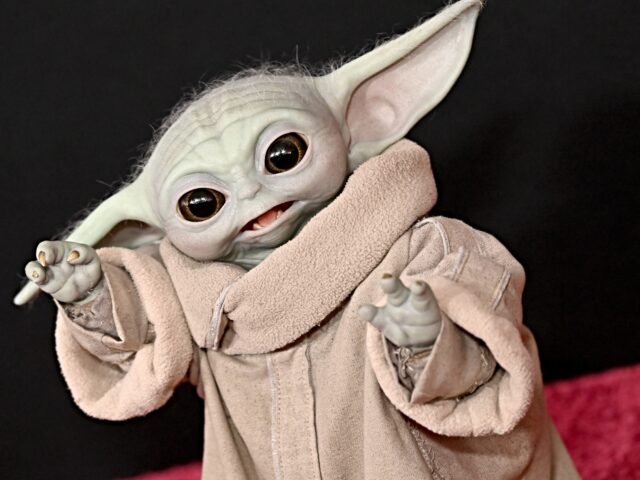 HOLLYWOOD, CALIFORNIA - MAY 14: Grogu attends the Premiere of Disney's "Star Wars: The Man