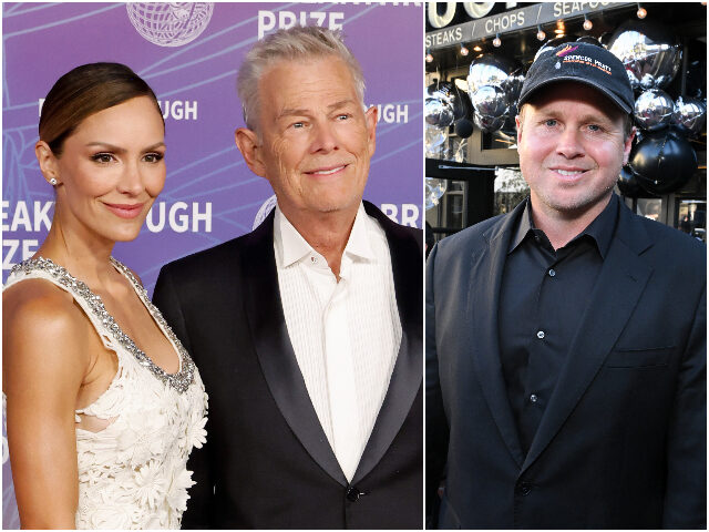 SANTA MONICA, CALIFORNIA - APRIL 18: (L-R) Katharine McPhee and David Foster attend the 12