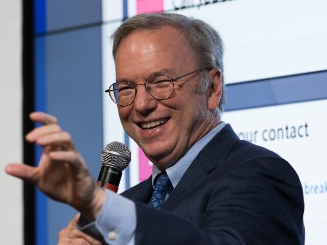 leftist tech tycoon Eric Schmidt