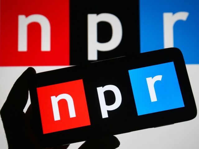npr is out UKRAINE - 2023/04/17: In this photo illustration, National Public Radio (NPR) logo is seen