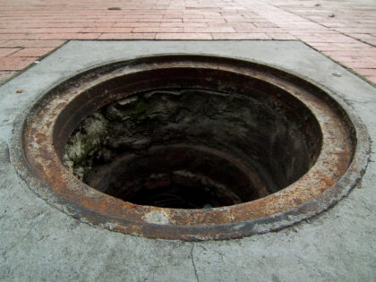 open manhole