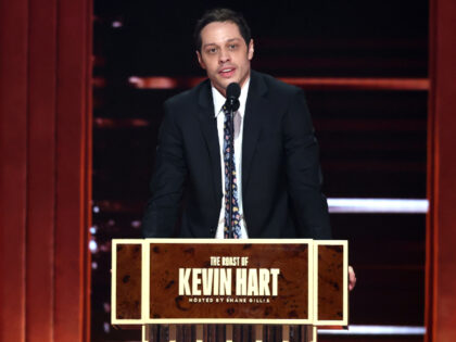 INGLEWOOD, CALIFORNIA - MAY 10: Pete Davidson speaks onstage during Netflix Is A Joke Fest