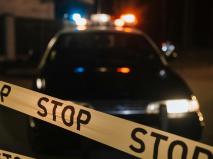 police car crime scene