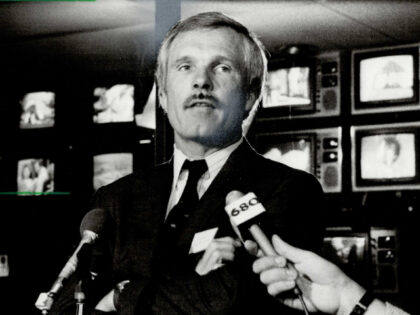 Ted Turner: Head of CNN was in town helping launch new pay TV services.