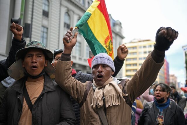Demonstrators mounted protests against Bolivia's President Rodrigo Paz in La Paz