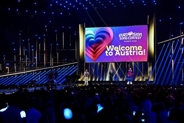 The Eurovision mascot for 2026 is Auri, who wears golden headphones