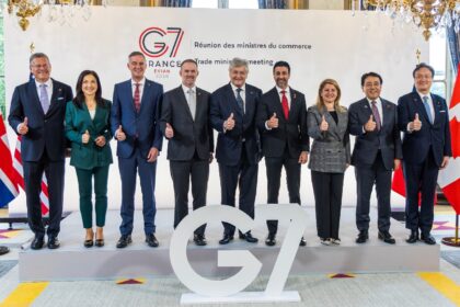 The G7 trade ministers prepared for a summit in France next month
