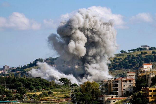 The Israeli army intensified strikes in southern Lebanon on Monday, as two far-right Israe