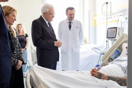 Italy's President Sergio Mattarella and Prime Minister Giorgia Meloni on Sunday visit