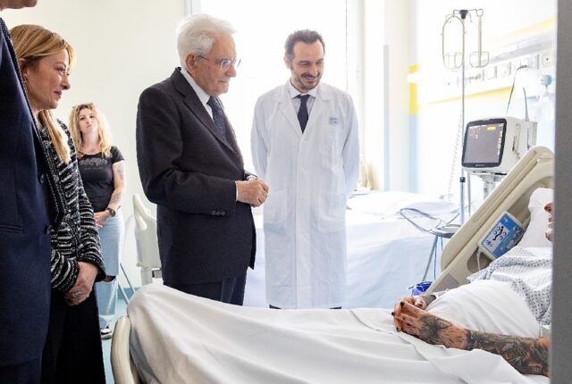 Italy's President Sergio Mattarella and Prime Minister Giorgia Meloni on Sunday visit