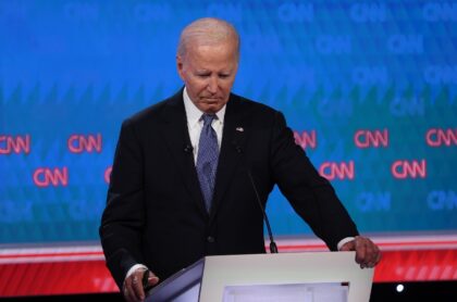 Joe Biden, then 81 years old, stumbled on his words, stared open-mouthed and lost his trai