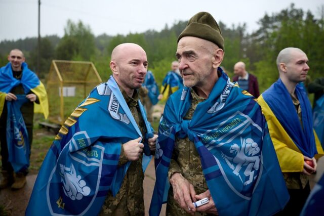 Most of the Ukrainian soldiers handed over in the swap had been in Russian captivity since