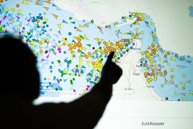 Oil prices jumped Monday as the UAE came under missile and drone attacks after US warships