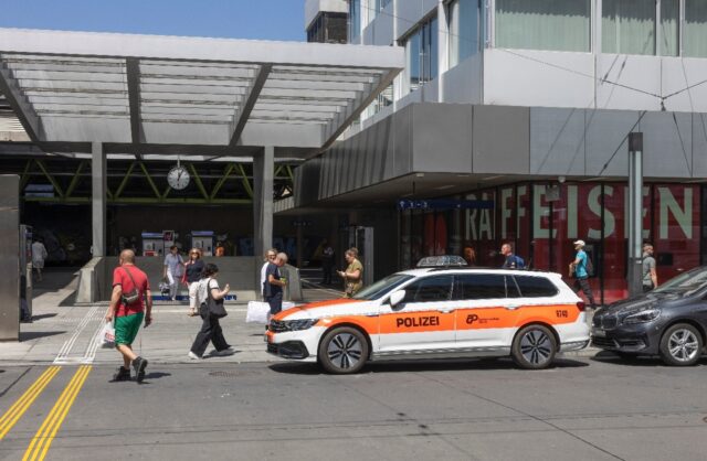 Three people were wounded in the incident at Winterthur's main railway station