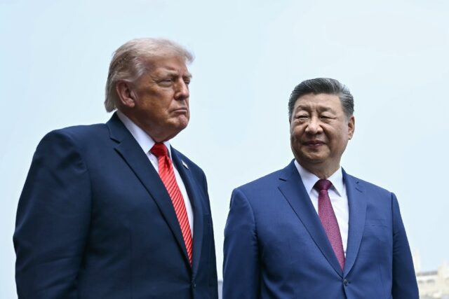 President Donald Trump claimed before heading to China that Chinese leader Xi Jinping would give him a "big, fat hug", but appears to have been left waiting President Donald Trump claimed before heading to China that Chinese leader Xi Jinping woul