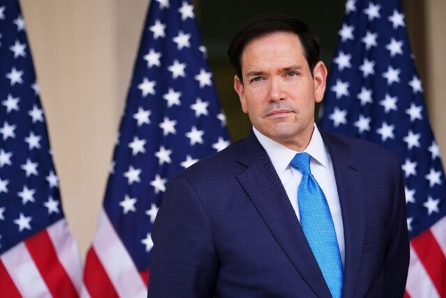 Rubio's comments, delivered via a statement, came as the top US diplomat was on a vis