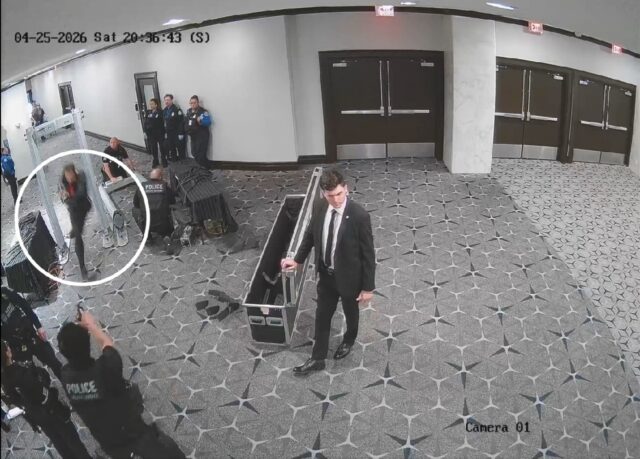 Security camera footage released by prosecutors allegedly shows the moment Cole Allen shot