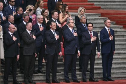 Tech CEOs from Apple and Nvidia traveled and mingled with US President Donald Trump's