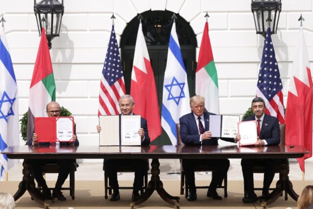 US President Trump is linking an Iran peace deal to the Abraham Accords, which govern the