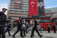 Turkish police storm offices of main opposition CHP party, firing tear gas and rubber bullets