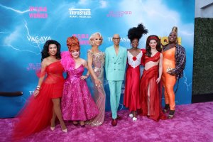 'Drag Race' stars step out at 'Stop That Train' premiere