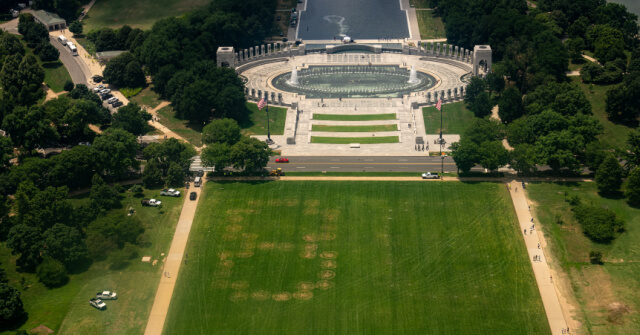 '86 47' Message Carved Into National Mall Grass Days Before 