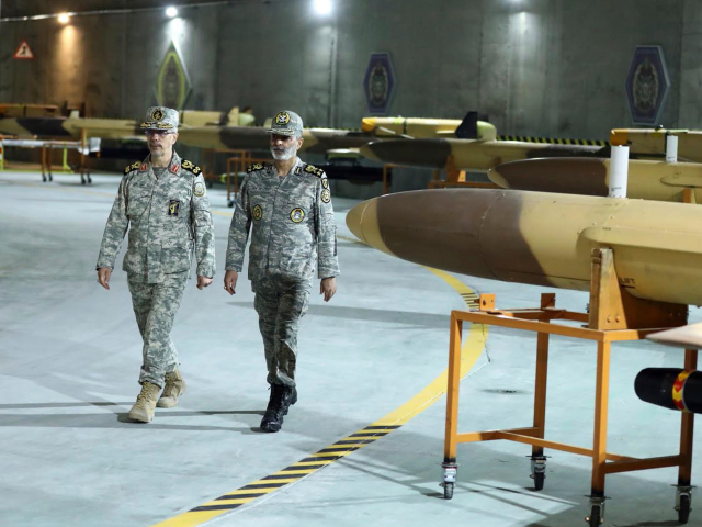 In this photo released on Saturday, May 28, 2022 by website of the Iranian Army, Chief of