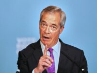 Nigel Farage, leader of the Reform UK party speaks at an event in London, Tuesday, May 27, 2025. (AP Photo/Alastair Grant)