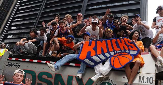 WATCH: New York Knicks Fan Dumps Trash to Steal Hand-Painted Can