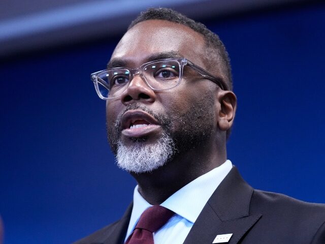 Brandon Johnson Chicago Mayor Brandon Johnson talks to media at a news conference in Chicago, Monday, Oct.