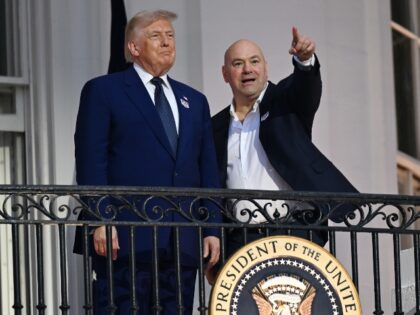 Dana White, president of Ultimate Fighting Championship (UFC), and US President Donald Tru