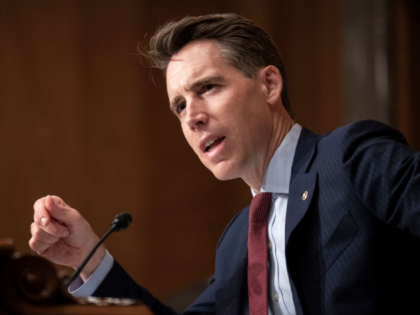 WASHINGTON, DC - AUGUST 3: Sen. Josh Hawley (R-MO) speaks during a Senate Homeland Securit