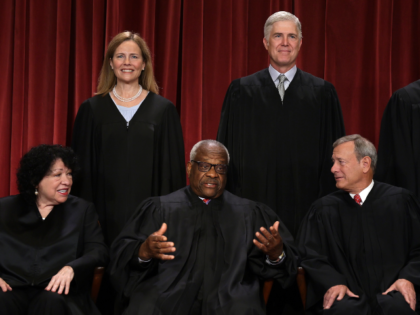 WASHINGTON, DC - OCTOBER 07: United States Supreme Court (front row L-R) Associate Justice