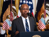 Ben Carson, national advisor for nutrition, health, and housing at the Department of Agriculture (USDA), speaks during a Black History Month reception in the East Room of the White House in Washington, DC, US, on Wednesday, Feb. 18, 2026. President Donald Trump on Wednesday said the UK was making a "big mistake" with its proposed deal to turn over control of the Chagos Islands, just weeks after saying the agreement was the "best" arrangement UK Prime Minister Keir Starmer could make. Photographer: Al Drago/Bloomberg via Getty Images