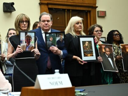 Kristi Noem, secretary of the US Department of Homeland Security (DHS), turns towards &quo